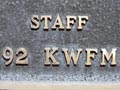 Reid Park KWFM Plaque